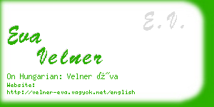 eva velner business card